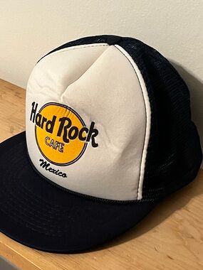 Hard Rock Cafe Mexico Cap - White, Yellow & Navy